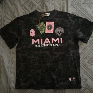 MIAMI X BAPE JERSEY SHIRT SIZE L VERY GOOD CONDITION
